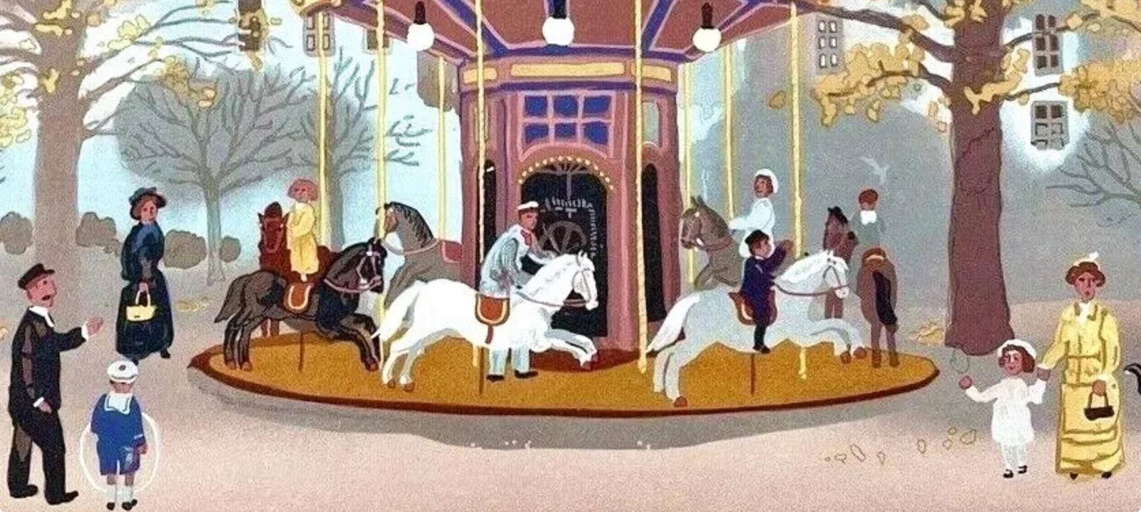 Lithograph - Michel Delacroix - Carousel - 3