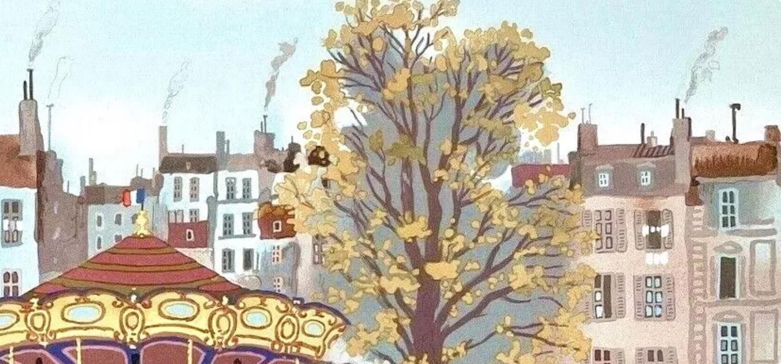 Lithograph - Michel Delacroix - Carousel - 6