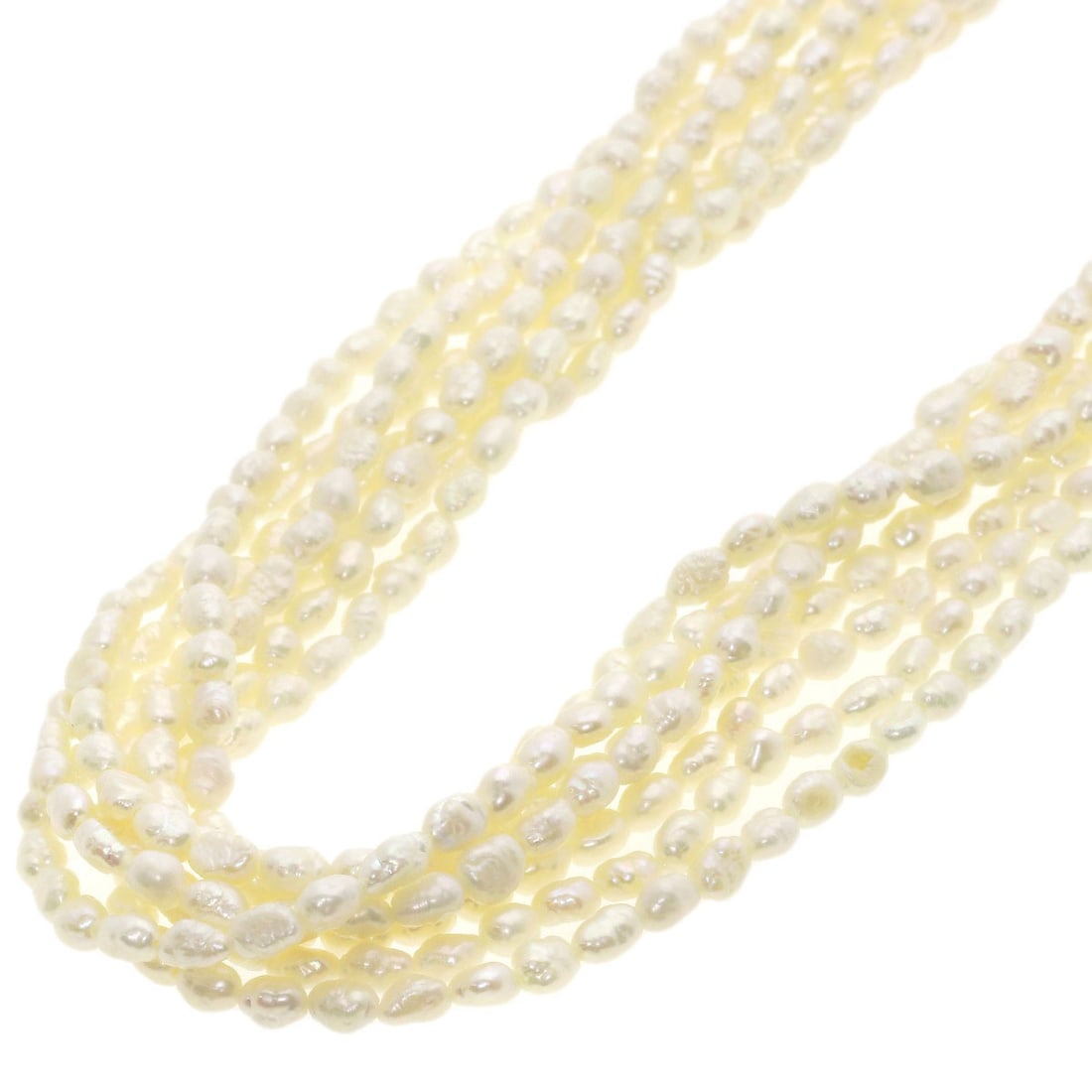 58.3g Freshwater Pearl 7 rows Necklace Silver (1 of 6)