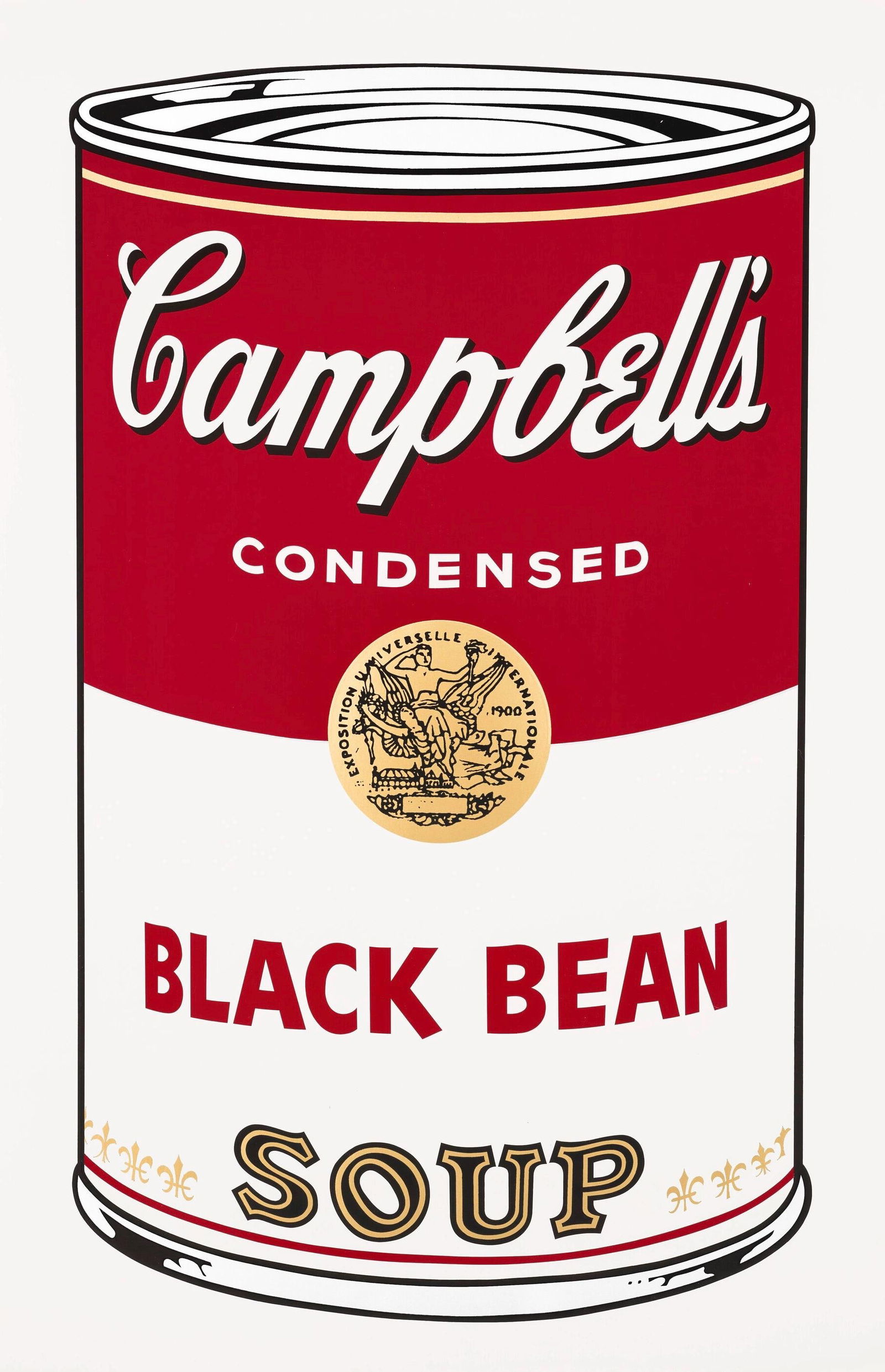 Silkscreen - Andy Warhol - Campbells Soup - Black Bean - Official Edition - Sunday B. Morning (1 of 7)