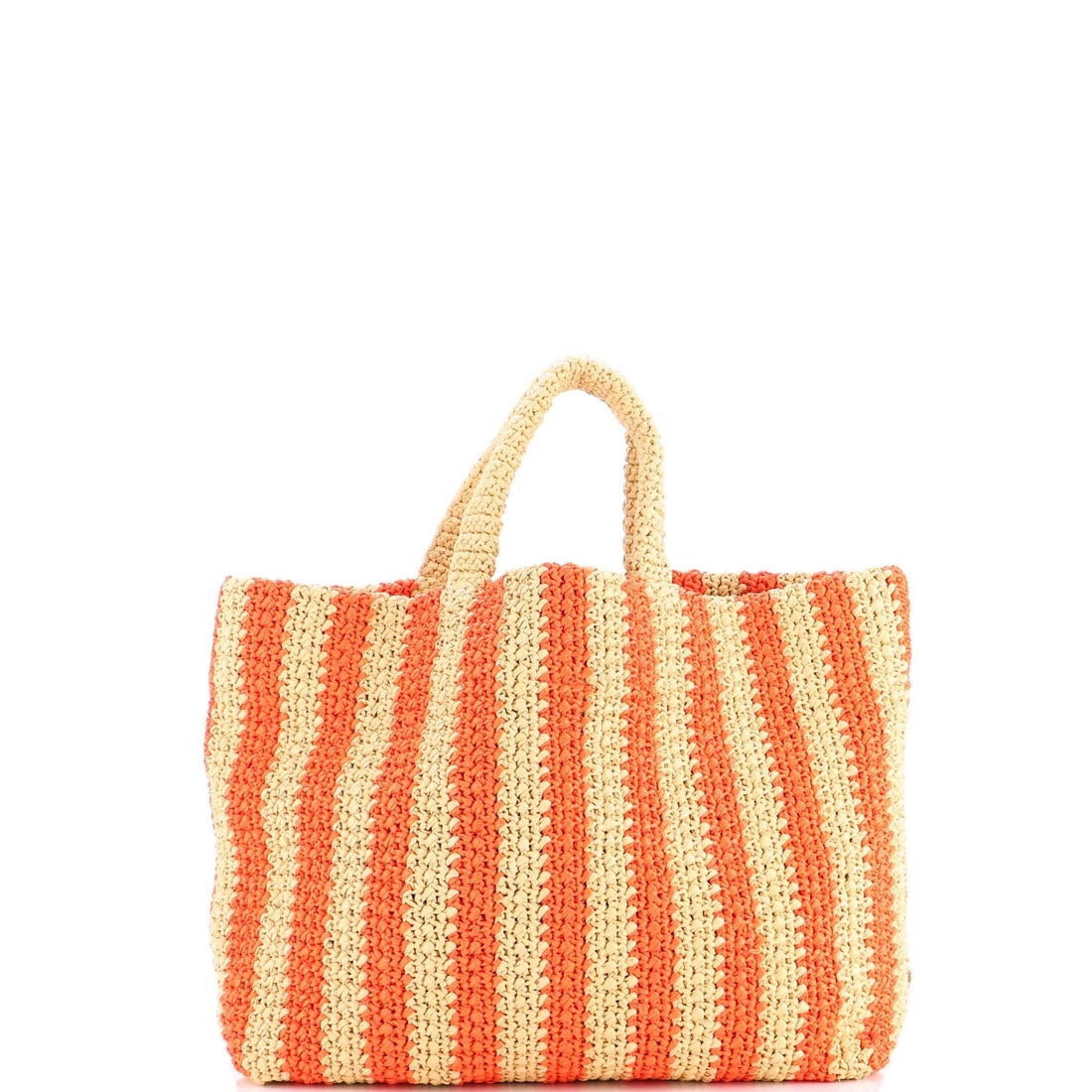 Large Prada Logo Tote Raffia - 3