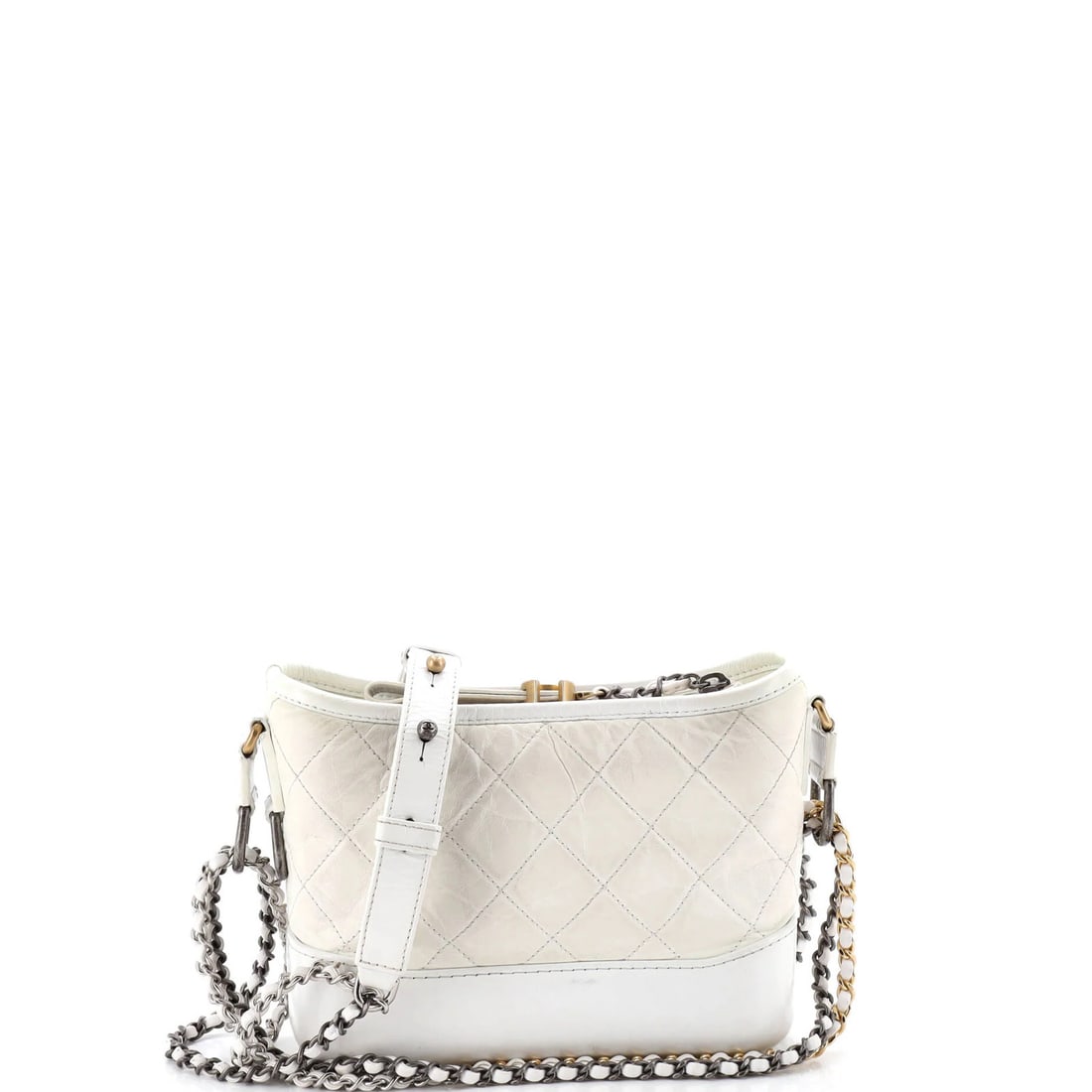 Small Chanel Gabrielle Hobo Quilted Aged Calfskin: Small Chanel Gabrielle Hobo Quilted Aged Calfskin This listing features Small Chanel Gabrielle Hobo Quilted Aged Calfskin. Item specifics are provided below. Item Specifics: Brand: Chanel Exterior