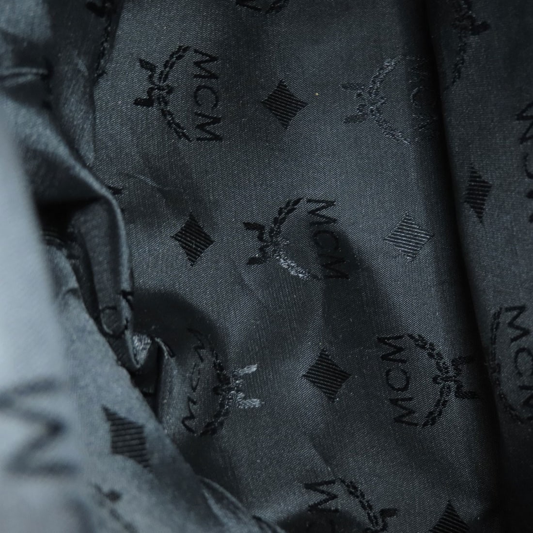 Leather MCM logo Backpack Daypack - 9