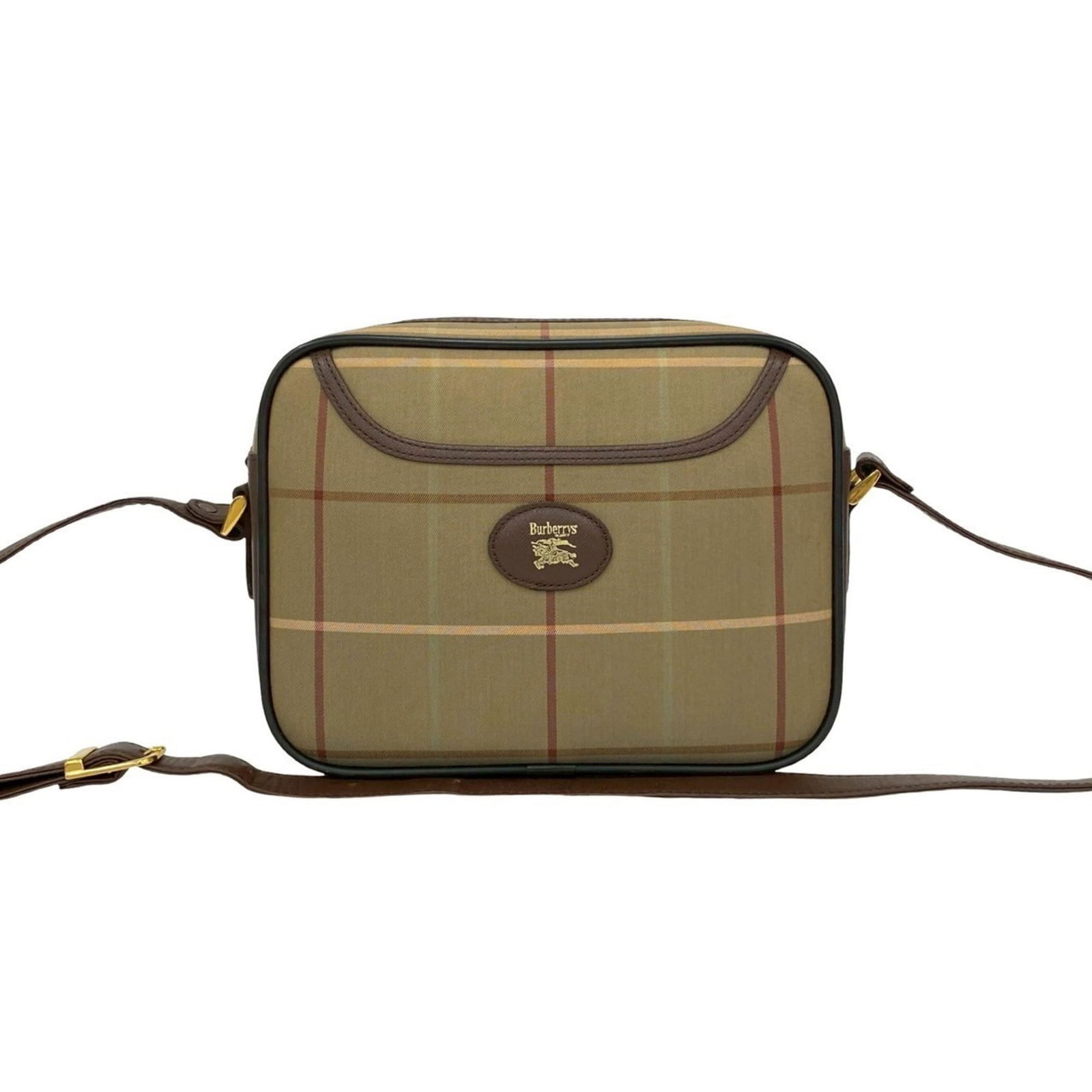Leather - Burberry Shoulder Bag Canvas (1 of 10)