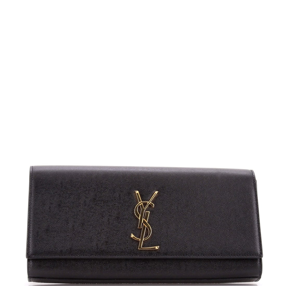 Long Saint Laurent Classic Monogram Clutch Leather (1 of 5)