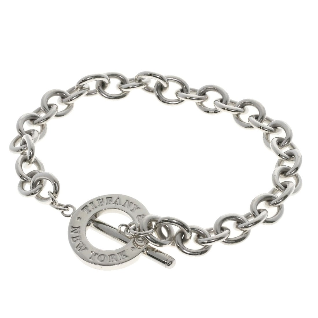Silver TIFFANY&Co. toggle Bracelet (1 of 5)