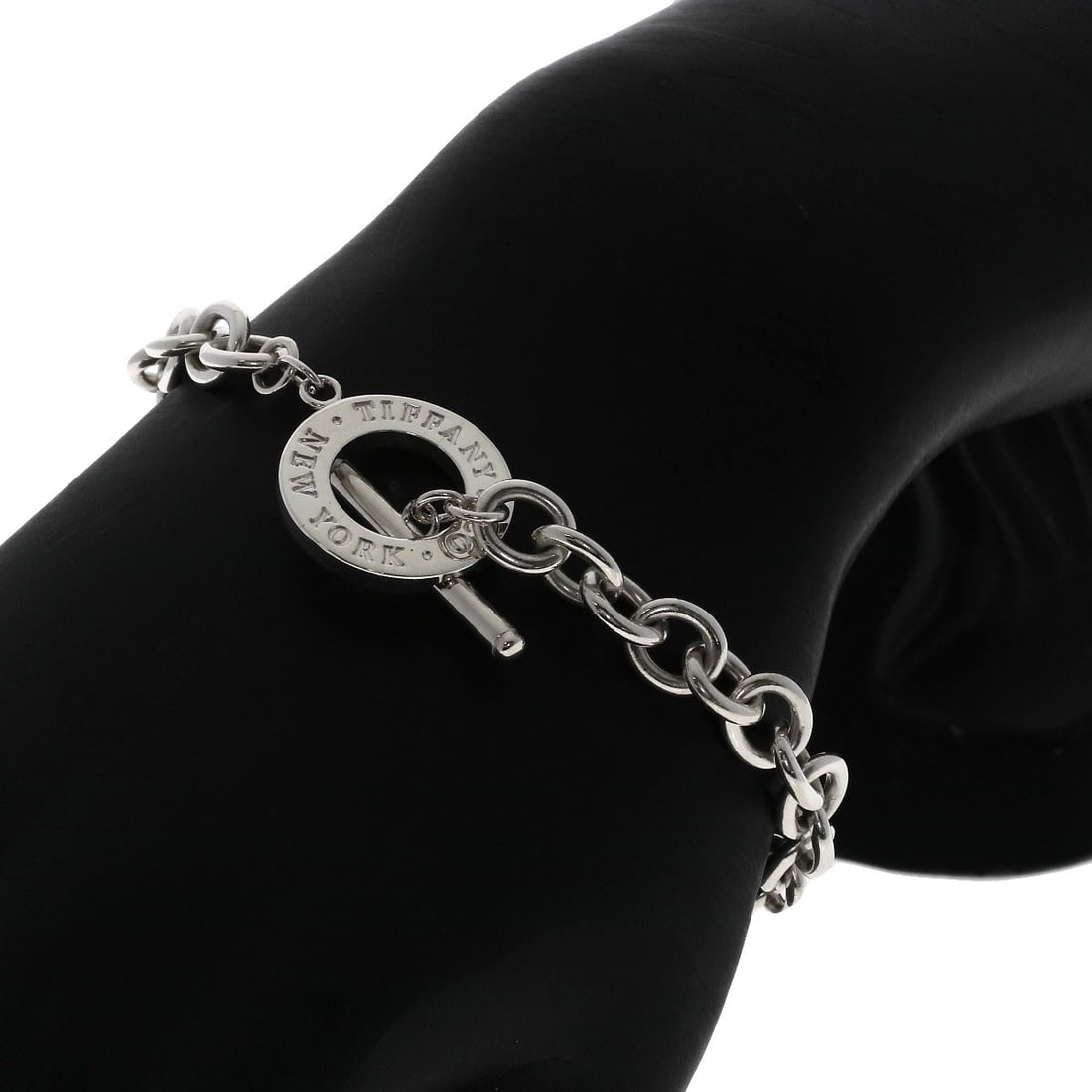 Silver TIFFANY&Co. toggle Bracelet - 4