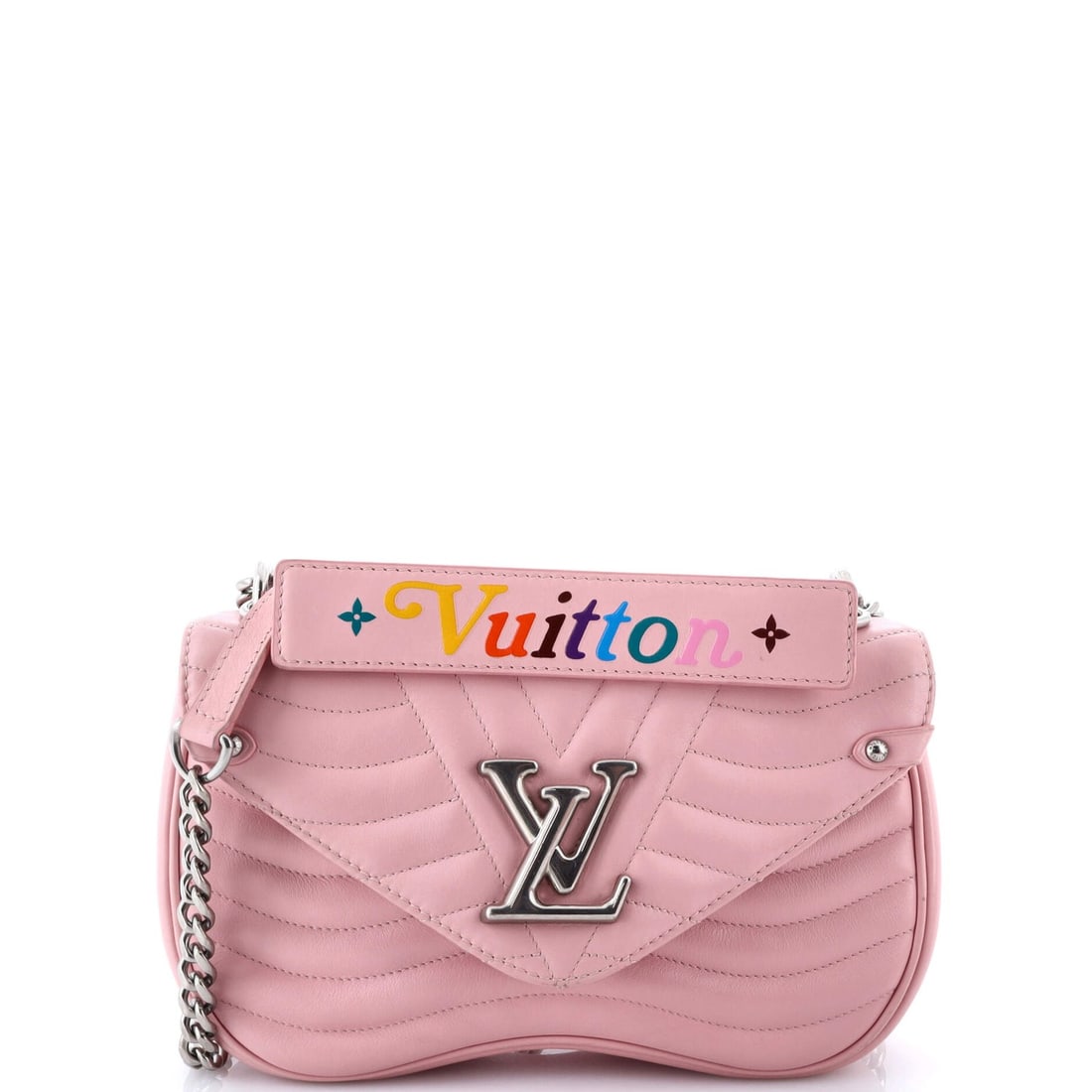 MM Louis Vuitton New Wave Chain Bag Quilted Leather: MM Louis Vuitton New Wave Chain Bag Quilted Leather This listing features MM Louis Vuitton New Wave Chain Bag Quilted Leather. Item specifics are provided below. Item Specifics: Brand: Louis Vuitton