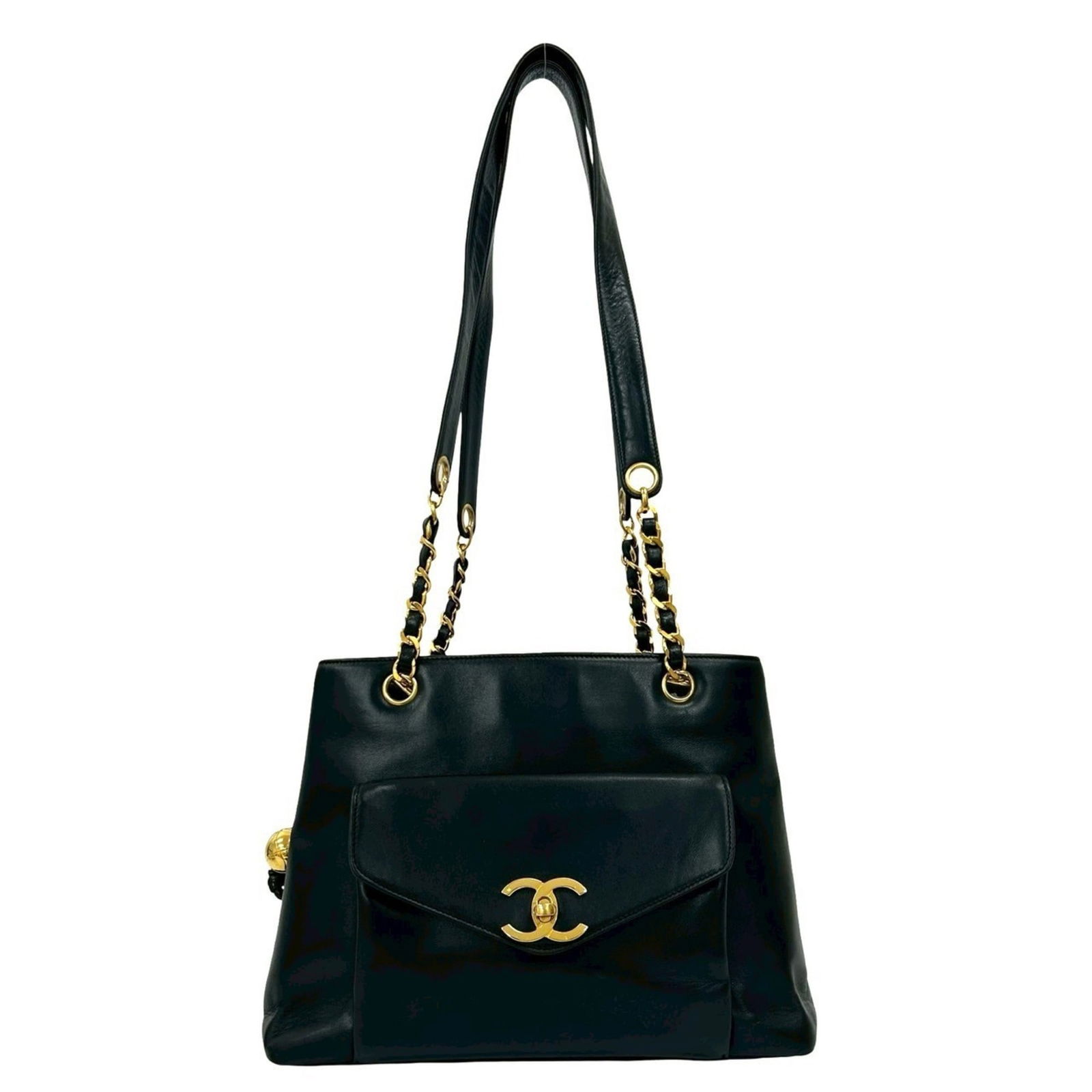 Leather Chanel Tote Bag: Leather Chanel Tote Bag This listing features Leather Chanel Tote Bag. Item specifics are provided below. Item Specifics: Brand: Chanel Type: Tote Bag Material: Leather Leather/Fur Type: Lambskin