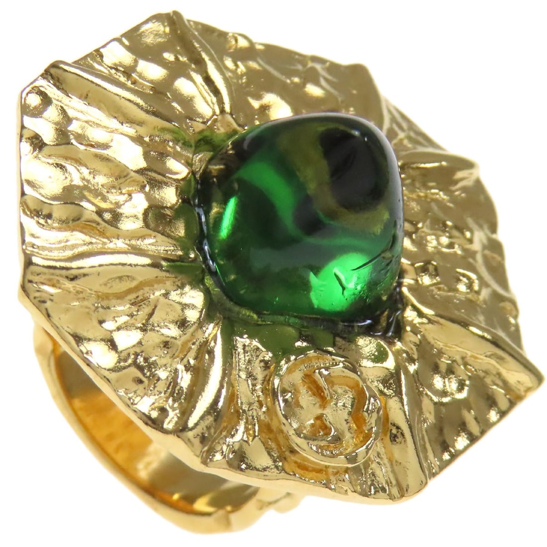 Metal GUCCI Flower motif Ring (1 of 8)