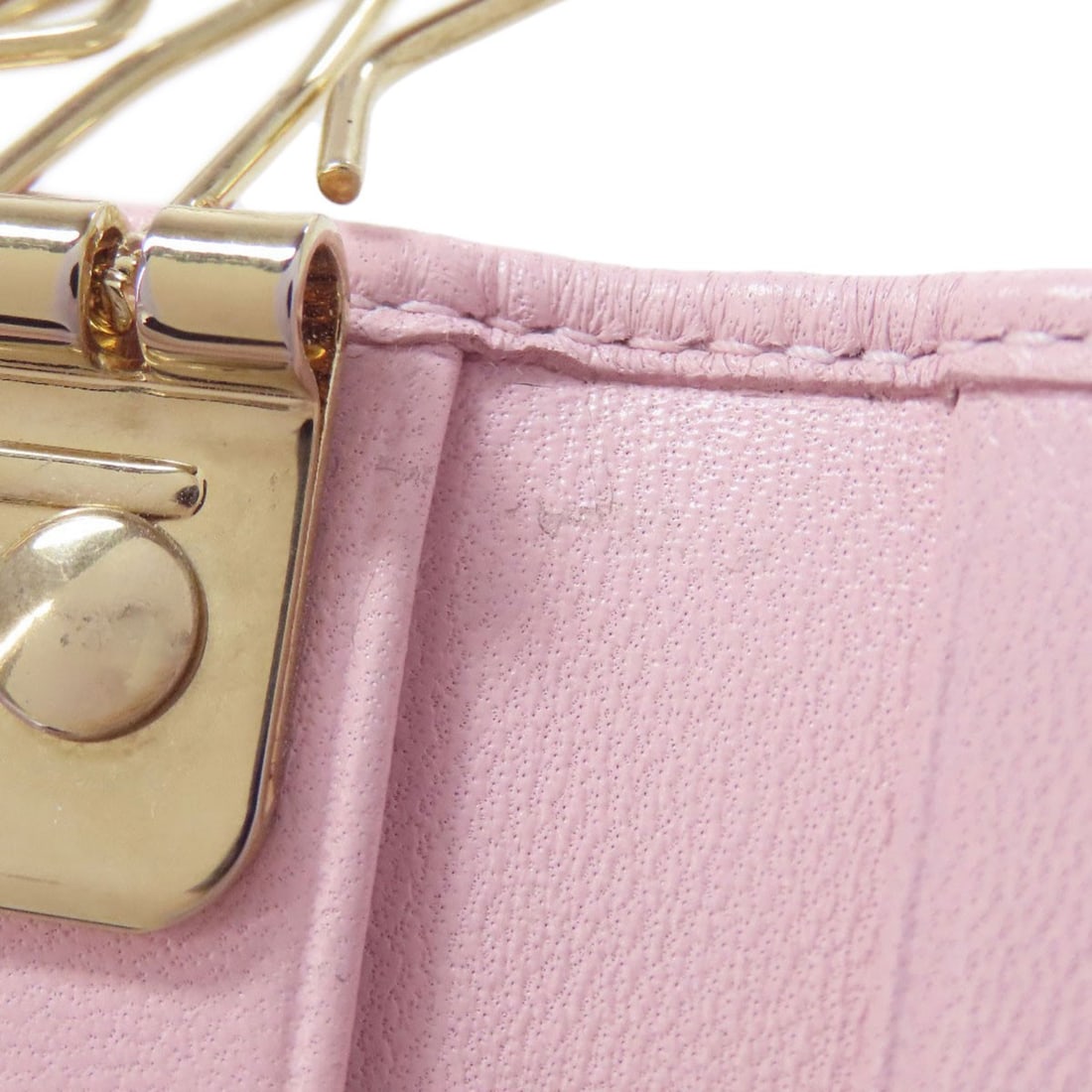 Calf MIUMIU 5PG222 Dot pattern key holder - 10