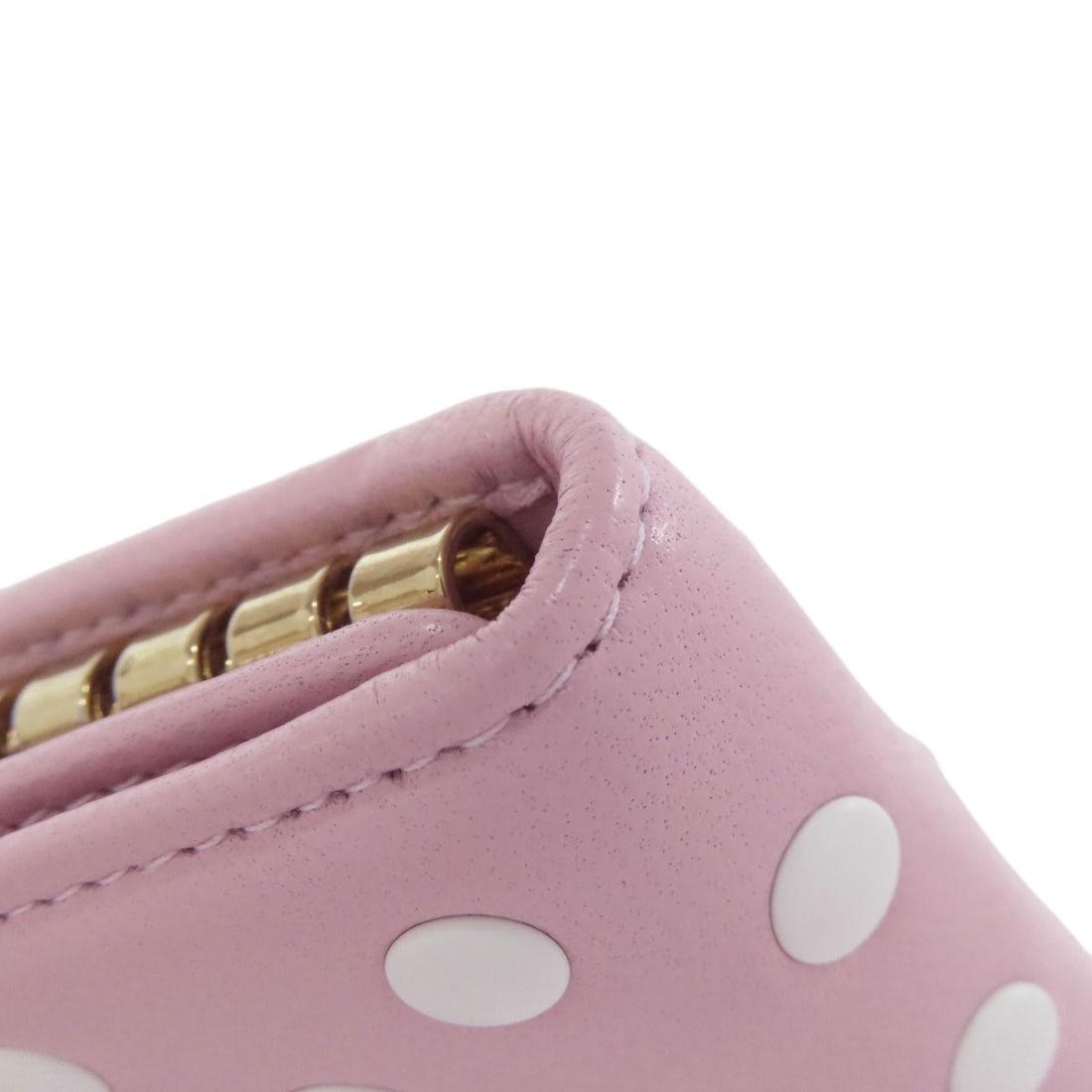 Calf MIUMIU 5PG222 Dot pattern key holder - 11