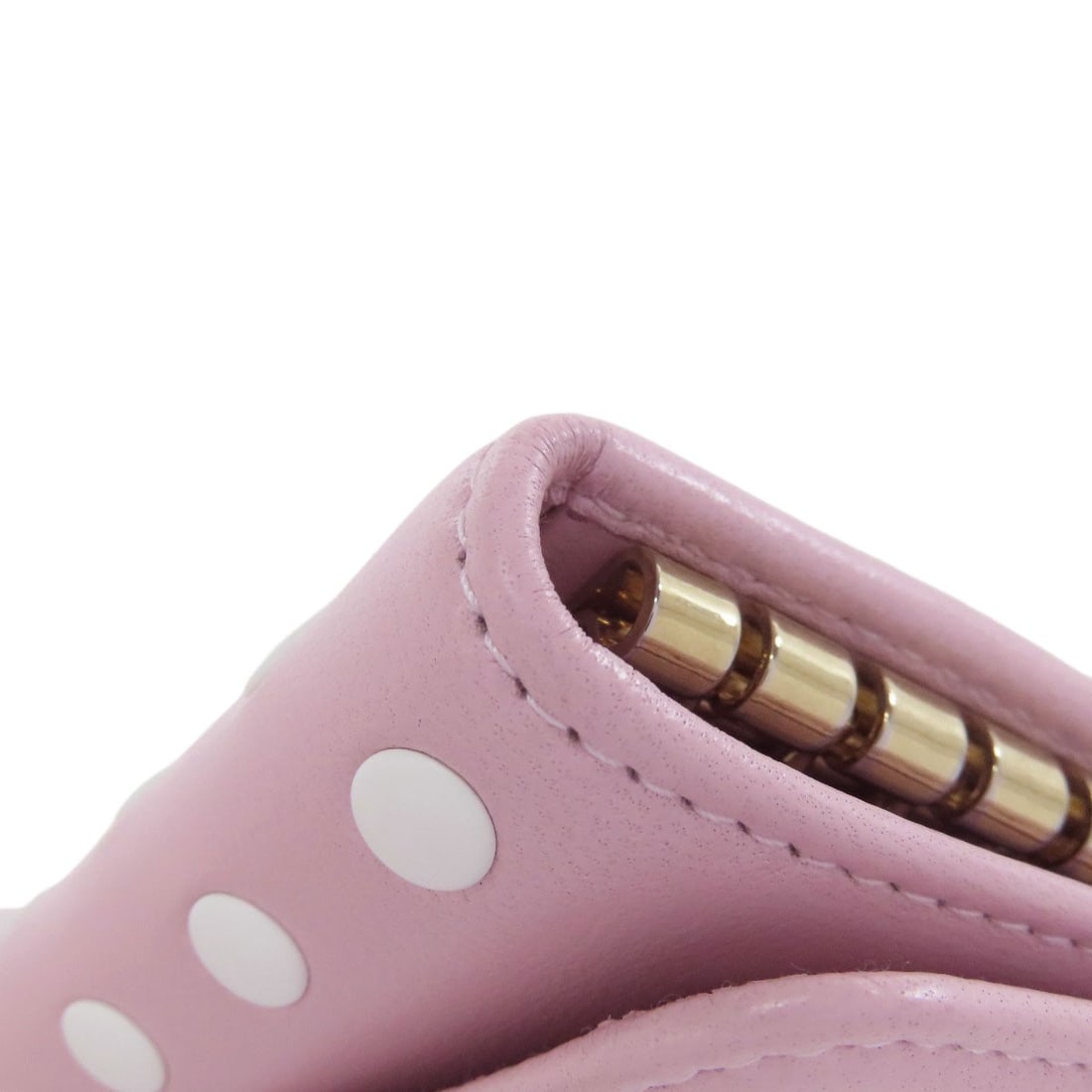 Calf MIUMIU 5PG222 Dot pattern key holder - 12