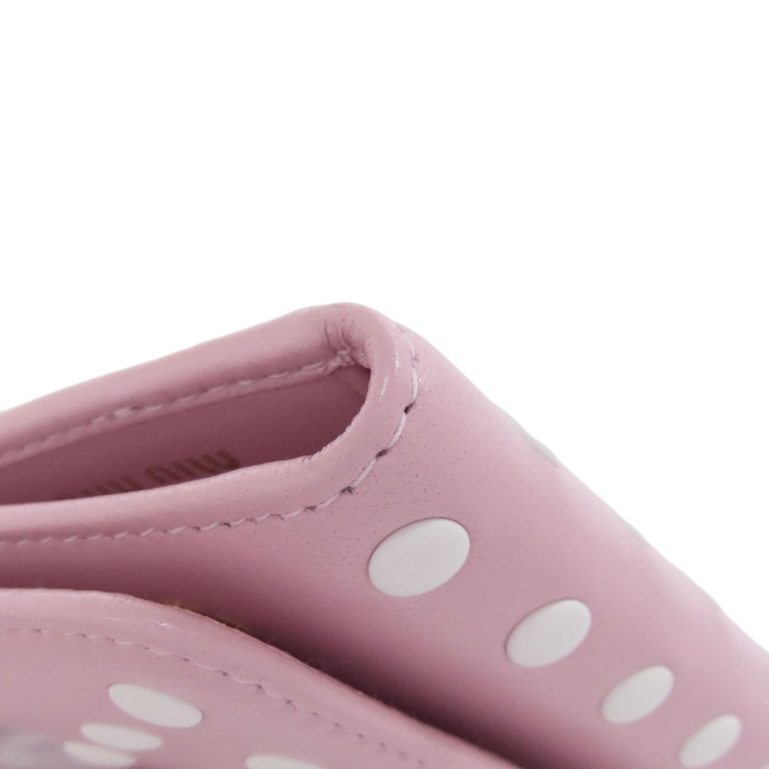 Calf MIUMIU 5PG222 Dot pattern key holder - 13