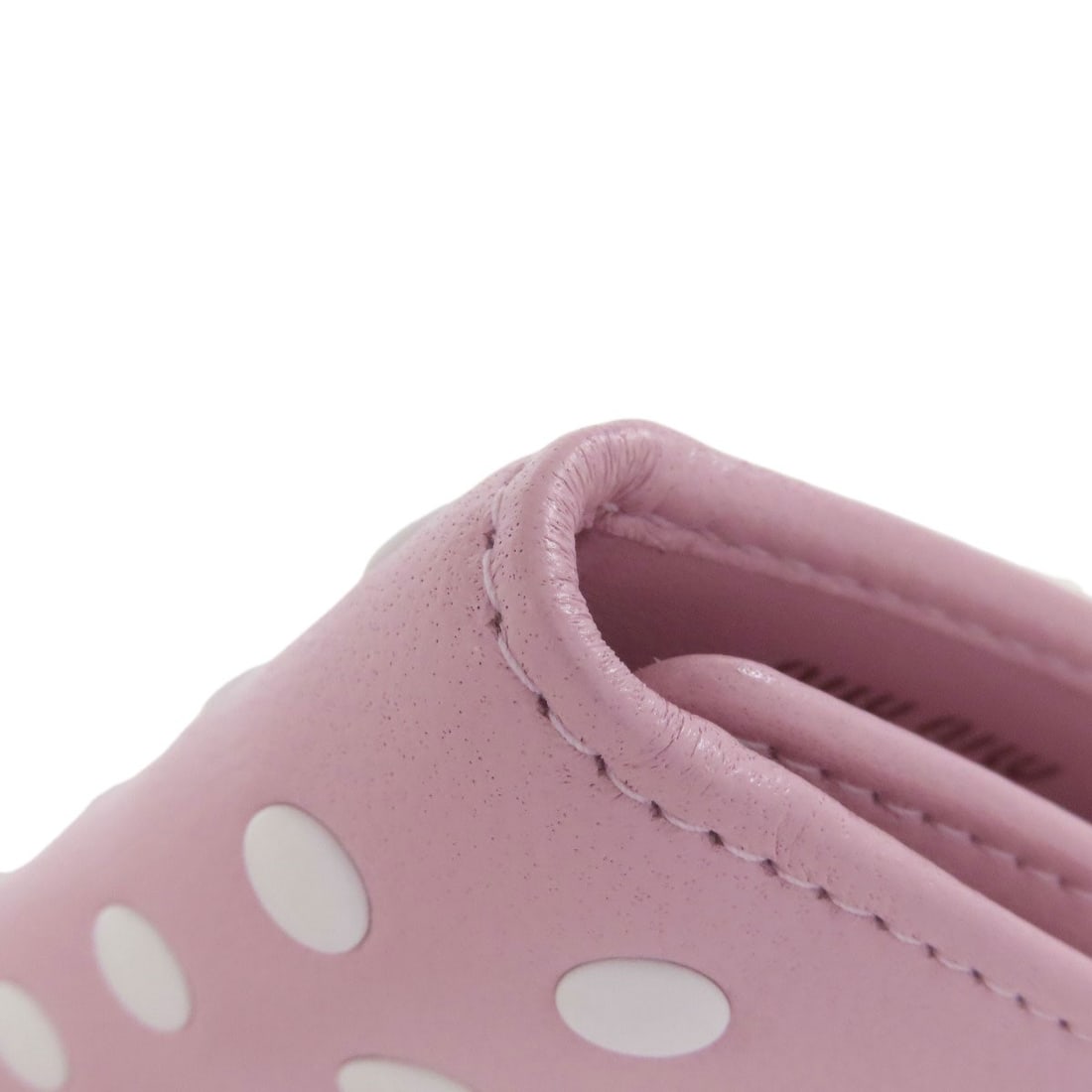 Calf MIUMIU 5PG222 Dot pattern key holder - 14