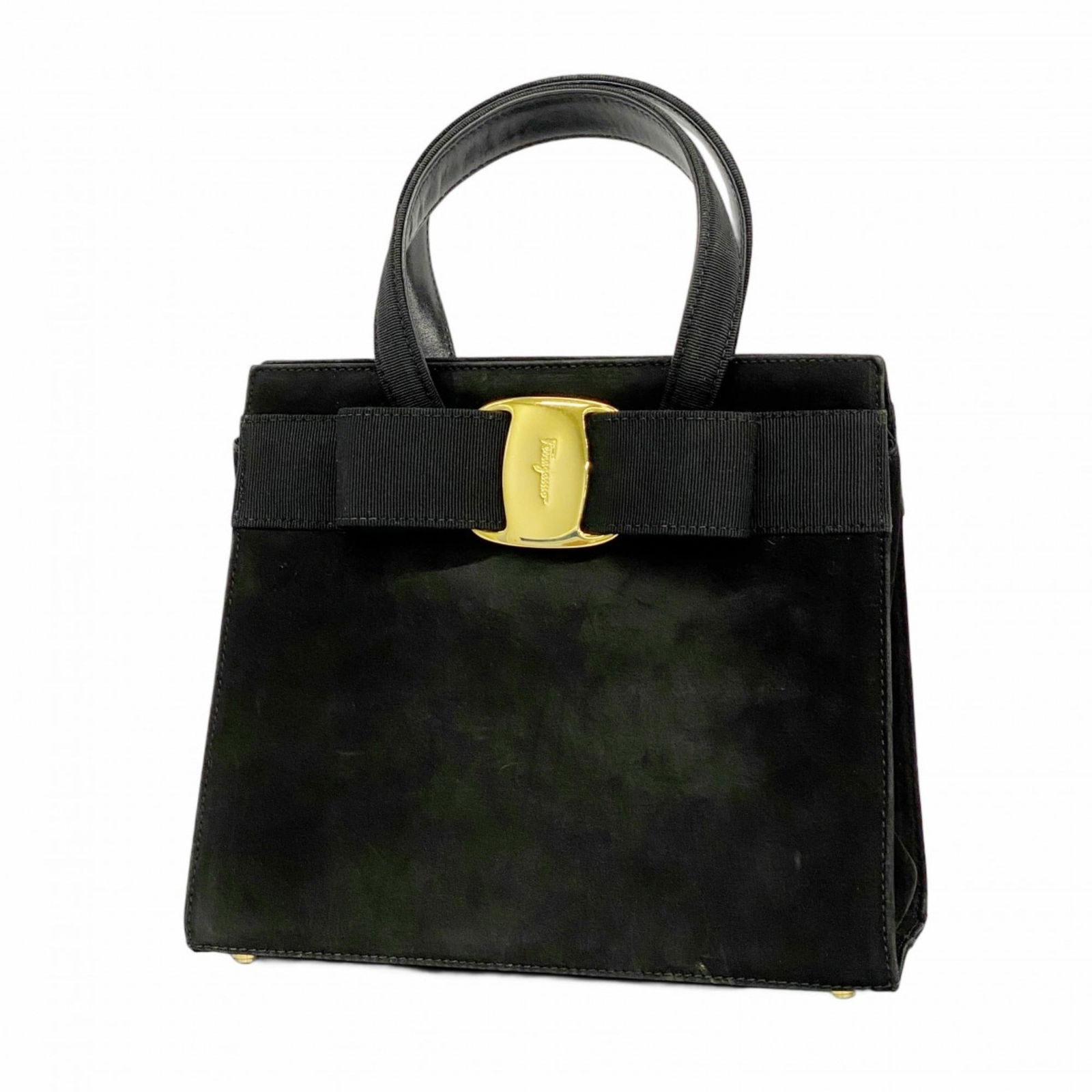 Suede Salvatore Ferragamo Handbag (1 of 12)