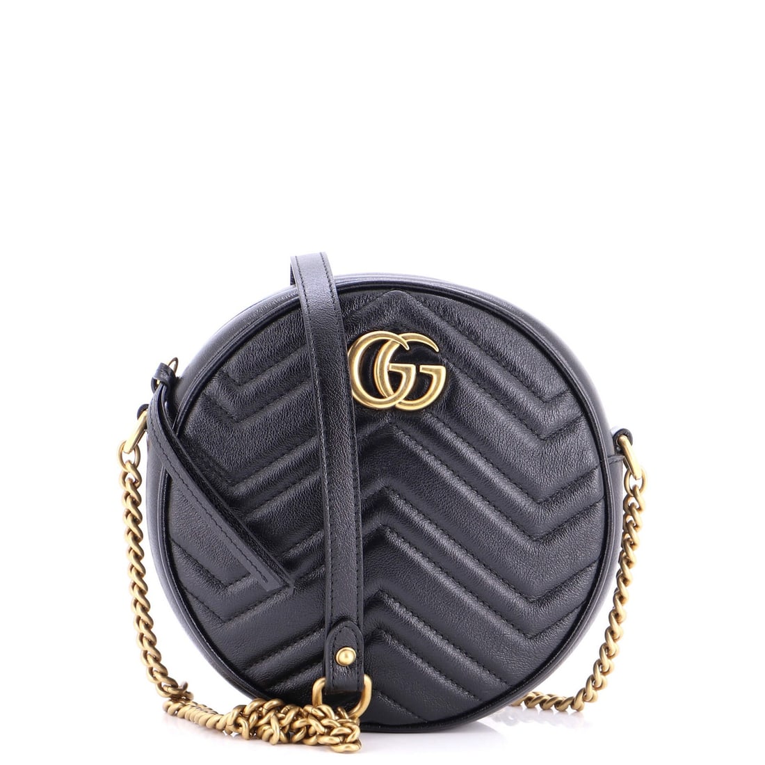 Mini Gucci GG Marmont Round Shoulder Bag Matelasse Leather: Mini Gucci GG Marmont Round Shoulder Bag Matelasse Leather This listing features Mini Gucci GG Marmont Round Shoulder Bag Matelasse Leather. Item specifics are provided below. Item Specifics: Brand:
