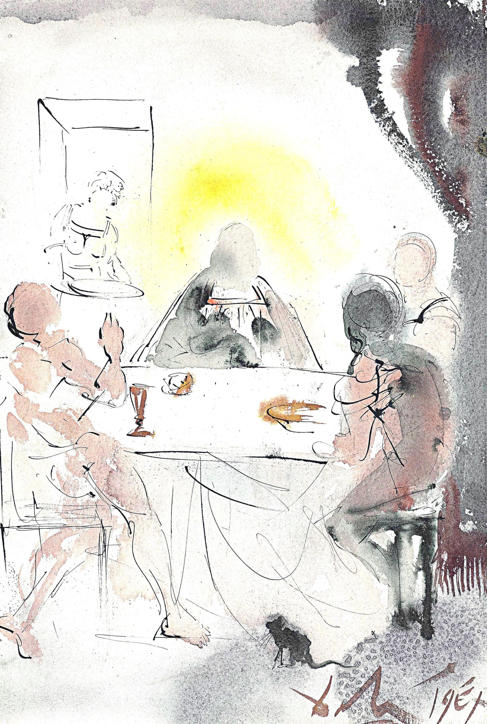 Lithograph - Salvador Dali - Composition (Michler/ Lpsinger 1600; Field 69-3) - Biblia Sacra (1 of 8)