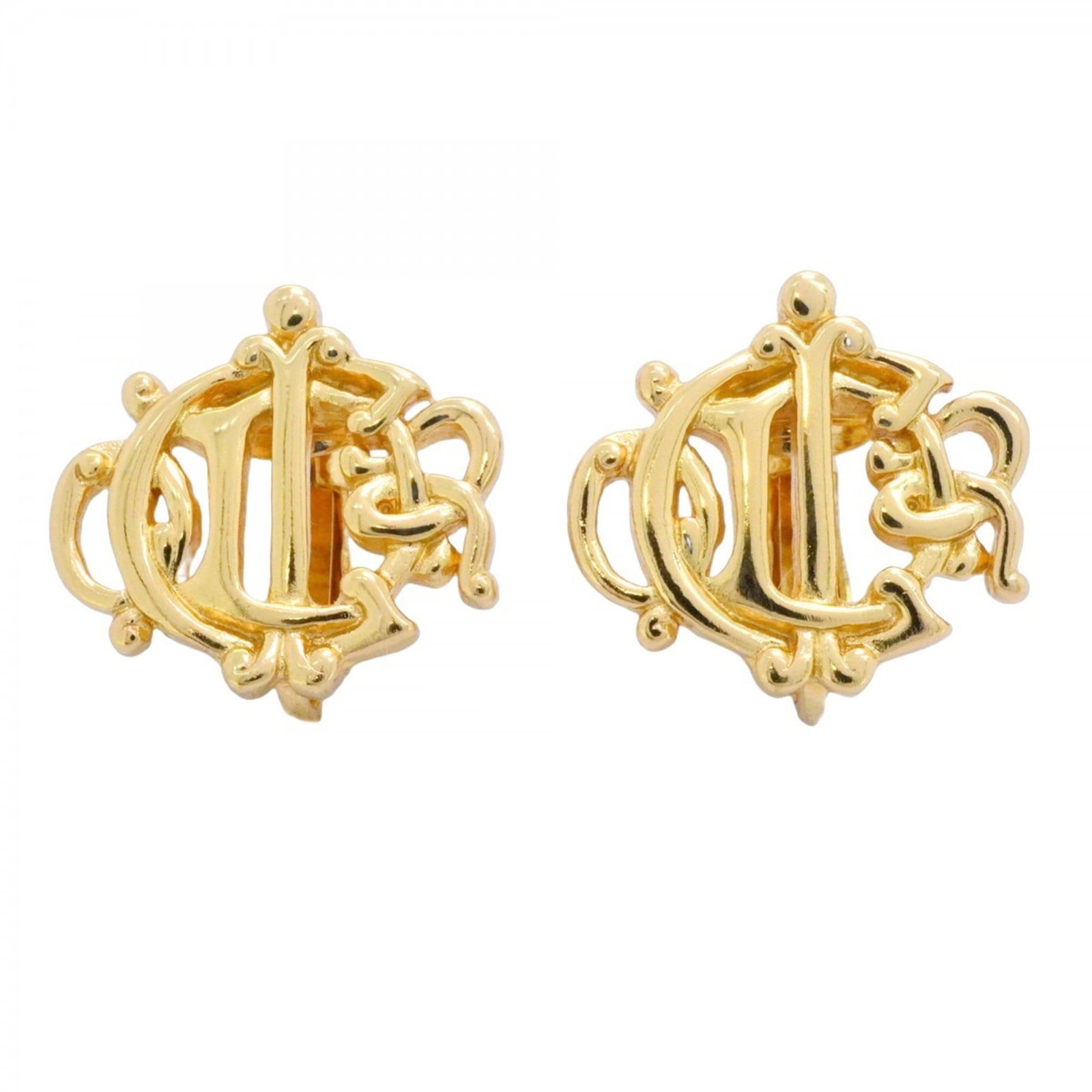 Plating Christian Dior Clip Earrings Gold (1 of 6)