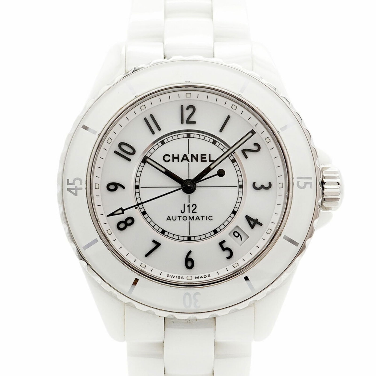 Wristwatch Chanel: Wristwatch Chanel This listing features Wristwatch Chanel. Item specifics are provided below. Item Specifics: Brand: Chanel Type: Wristwatch Gender: Men Material (Band): Ceramic Color (Dial): White