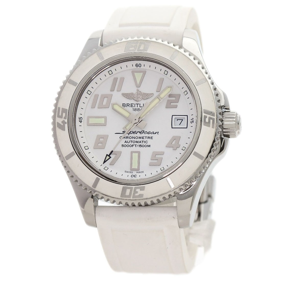 Rubber BREITLING Superocean 42 Date Watches A17364 Stainless Steel/ (1 of 20)