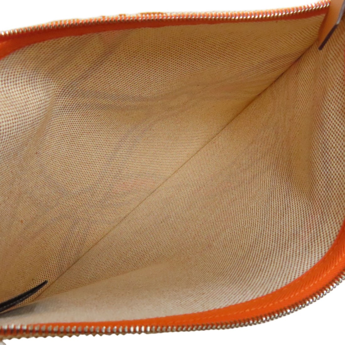 Canvas HERMES logo Accessory pouch - 5