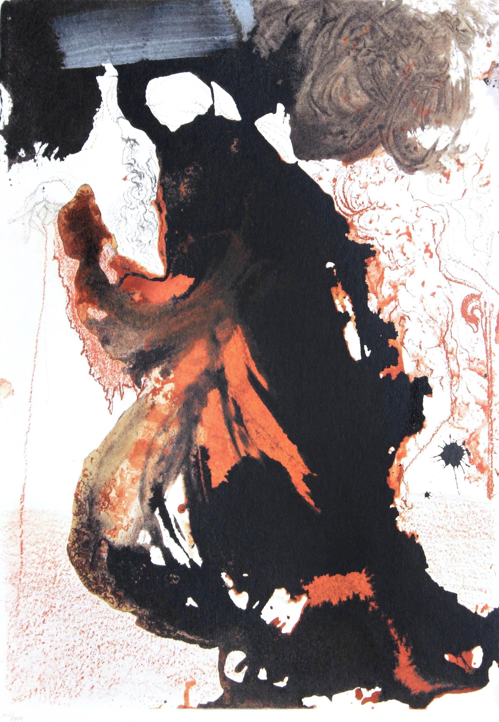 Lithograph - Salvador Dali - Composition (Michler/ Lpsinger 1600; Field 69-3) - Biblia Sacra (1 of 8)