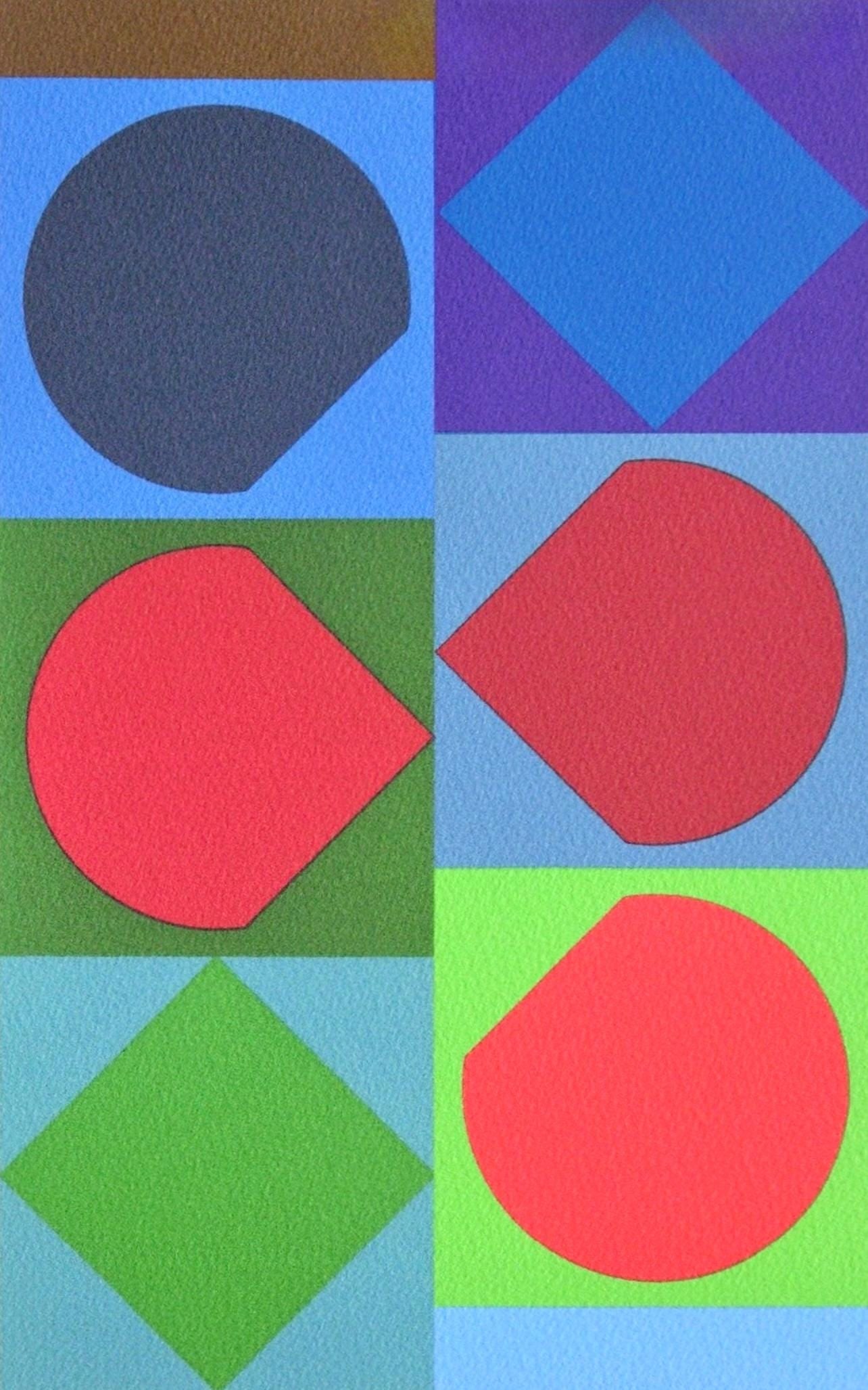 Lithograph - Victor Vasarely - Beryll - Souvenirs et Portraits d'Artistes (1 of 9)