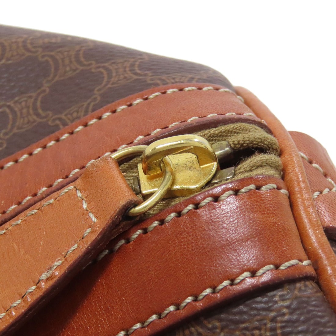 PVC CELINE Macadam pattern Boston bag - 16