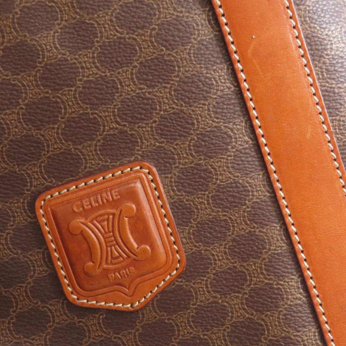 PVC CELINE Macadam pattern Boston bag - 18