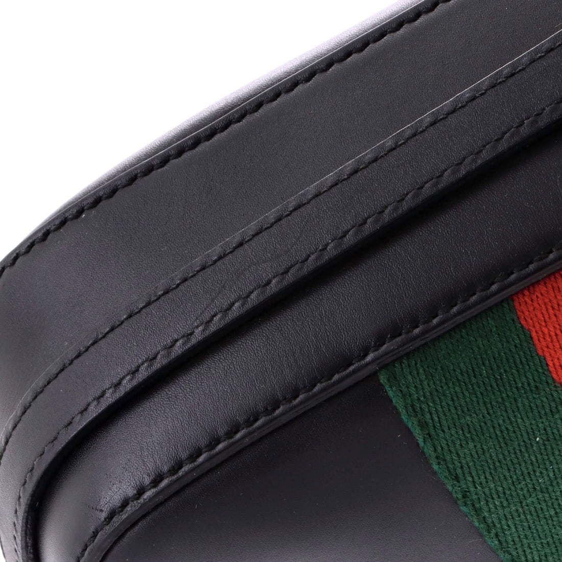 Leather Gucci Bee Web Camera Bag - 7