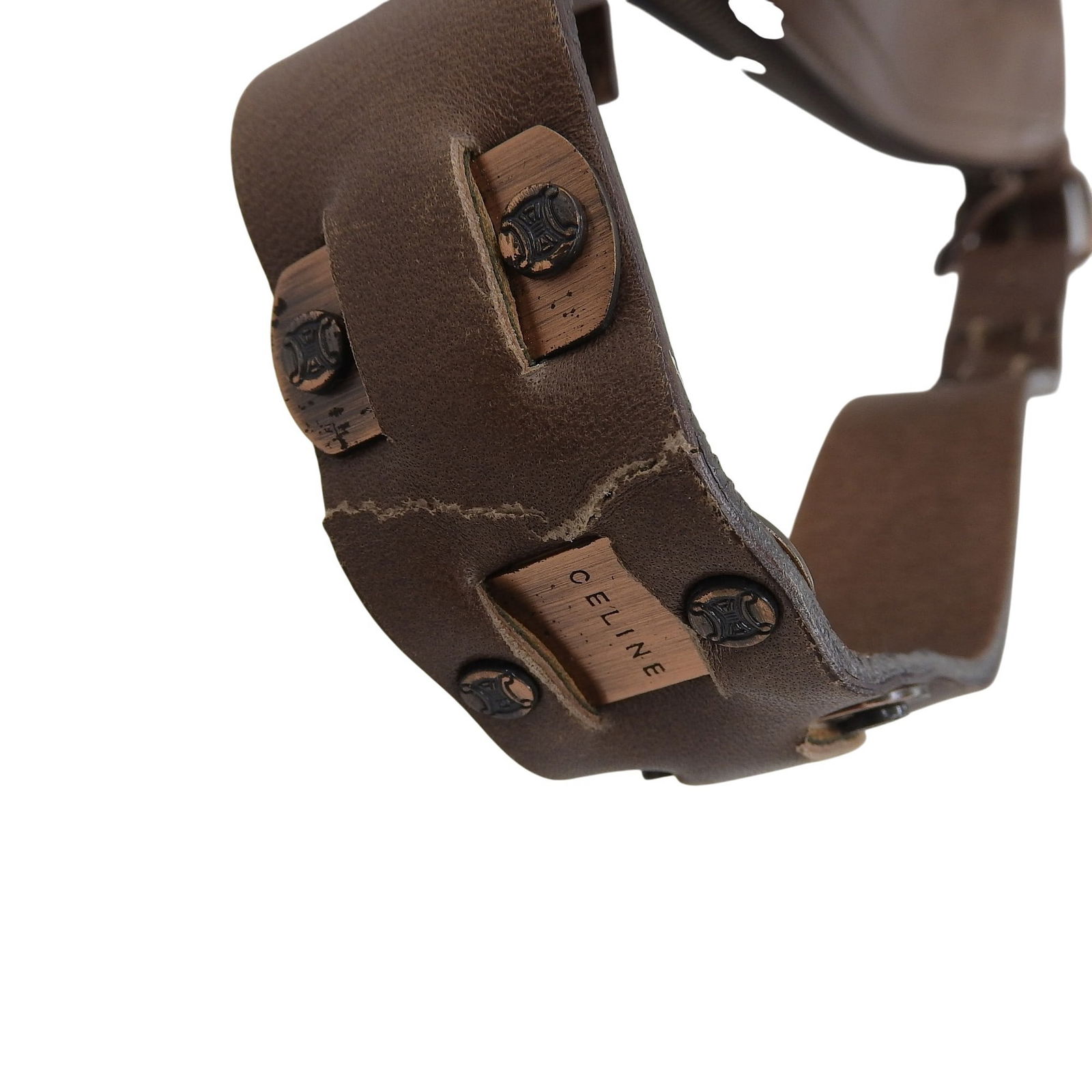 Leather Celine Shoulder Bag - 8