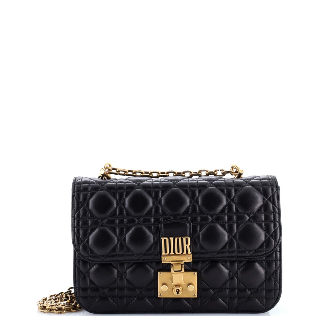 Medium Christian Dior Dioraddict Flap Bag Cannage Quilt Lambskin (1 of 8)