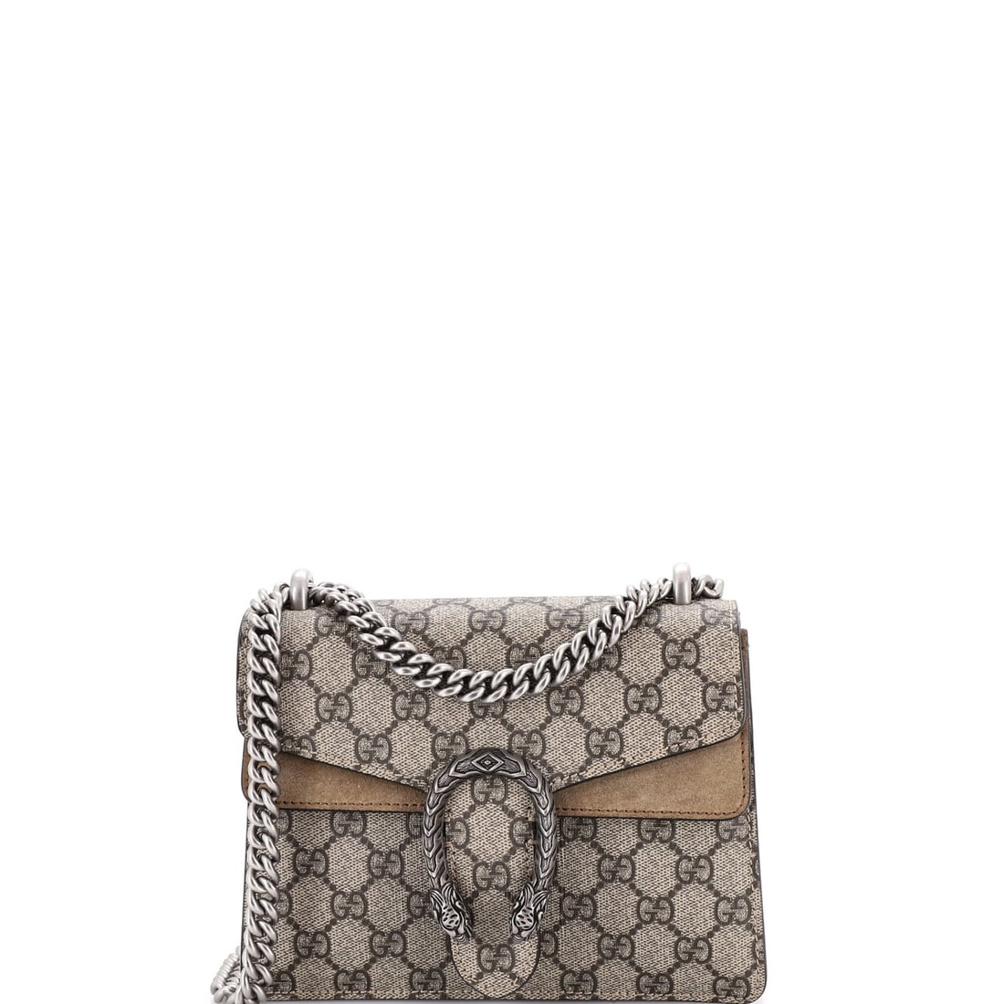 Mini Gucci Dionysus Bag GG Coated Canvas: Mini Gucci Dionysus Bag GG Coated Canvas This listing features Mini Gucci Dionysus Bag GG Coated Canvas. Item specifics are provided below. Item Specifics: Brand: Gucci Exterior Material: Canvas