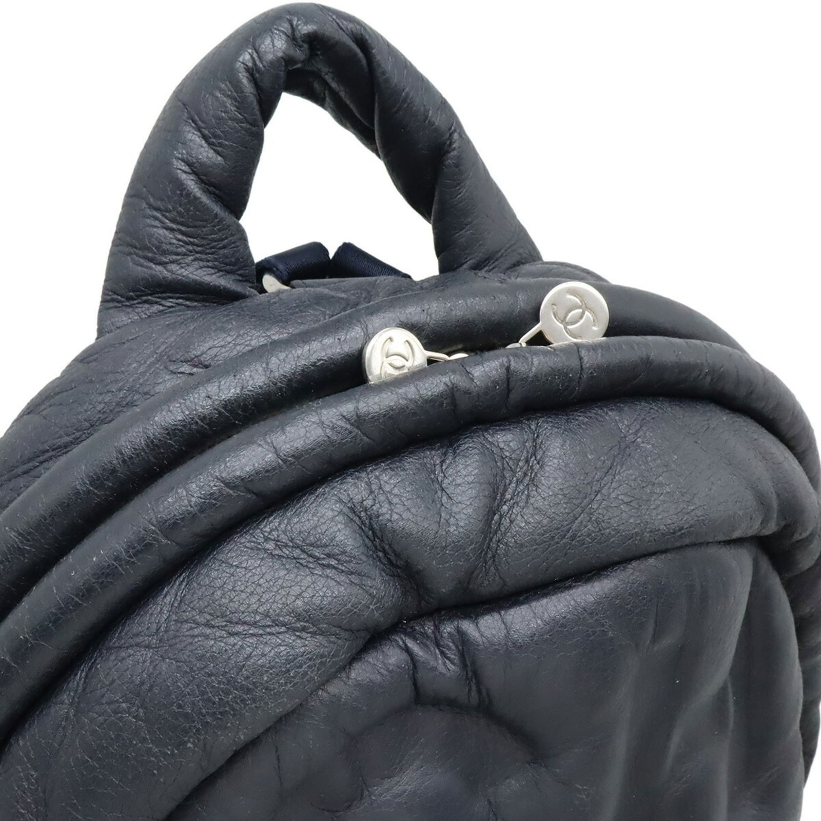 Leather Chanel Backpack - 8