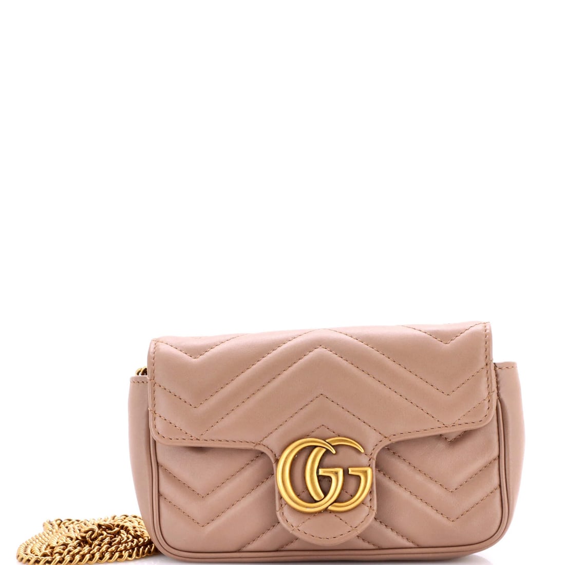 Mini Gucci GG Marmont Flap Bag Matelasse Leather (1 of 6)