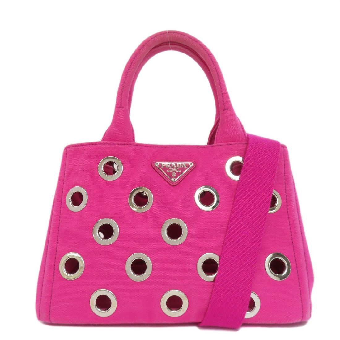 Canvas PRADA 1BG439 Kanapamini Punching 2WAY Handbag: Canvas PRADA 1BG439 Kanapamini Punching 2WAY Handbag This listing features Canvas PRADA 1BG439 Kanapamini Punching 2WAY Handbag. Item specifics are provided below. Item Specifics: Brand: PRADA