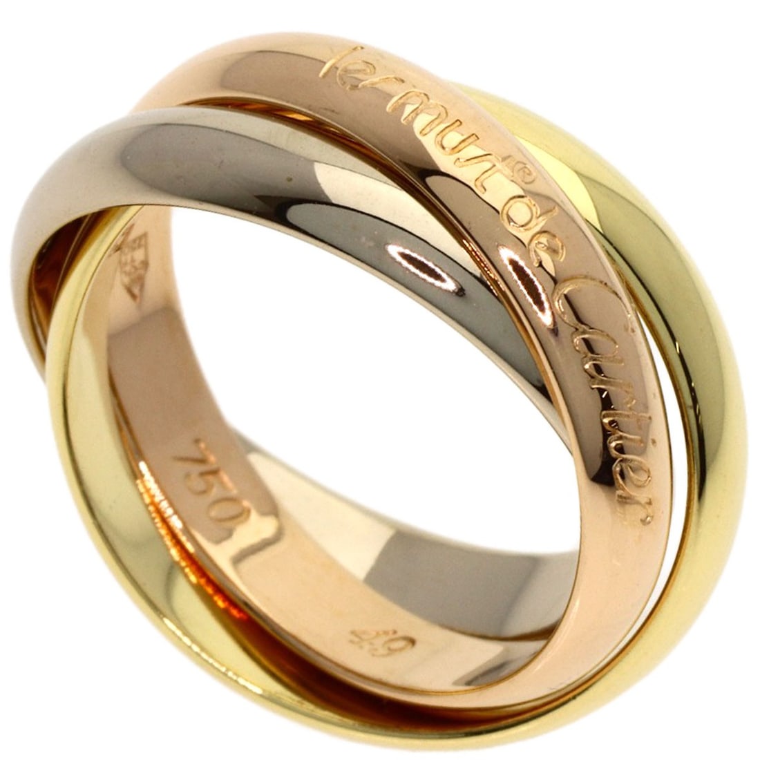 Gold CARTIER Trinity #49 Ring K18 Yellow Gold K18 White: Gold CARTIER Trinity #49 Ring K18 Yellow Gold K18 White This listing features Gold CARTIER Trinity #49 Ring K18 Yellow Gold K18 White. Item specifics are provided below. Item Specifics: Brand: