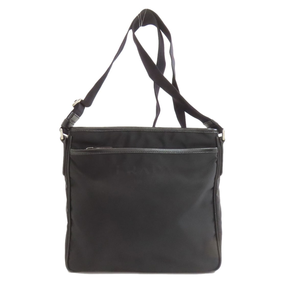 Nylon PRADA Logo Hardware Shoulder Bag: Nylon PRADA Logo Hardware Shoulder Bag This listing features Nylon PRADA Logo Hardware Shoulder Bag. Item specifics are provided below. Item Specifics: Brand: PRADA Style: Shoulder Bag Exterior