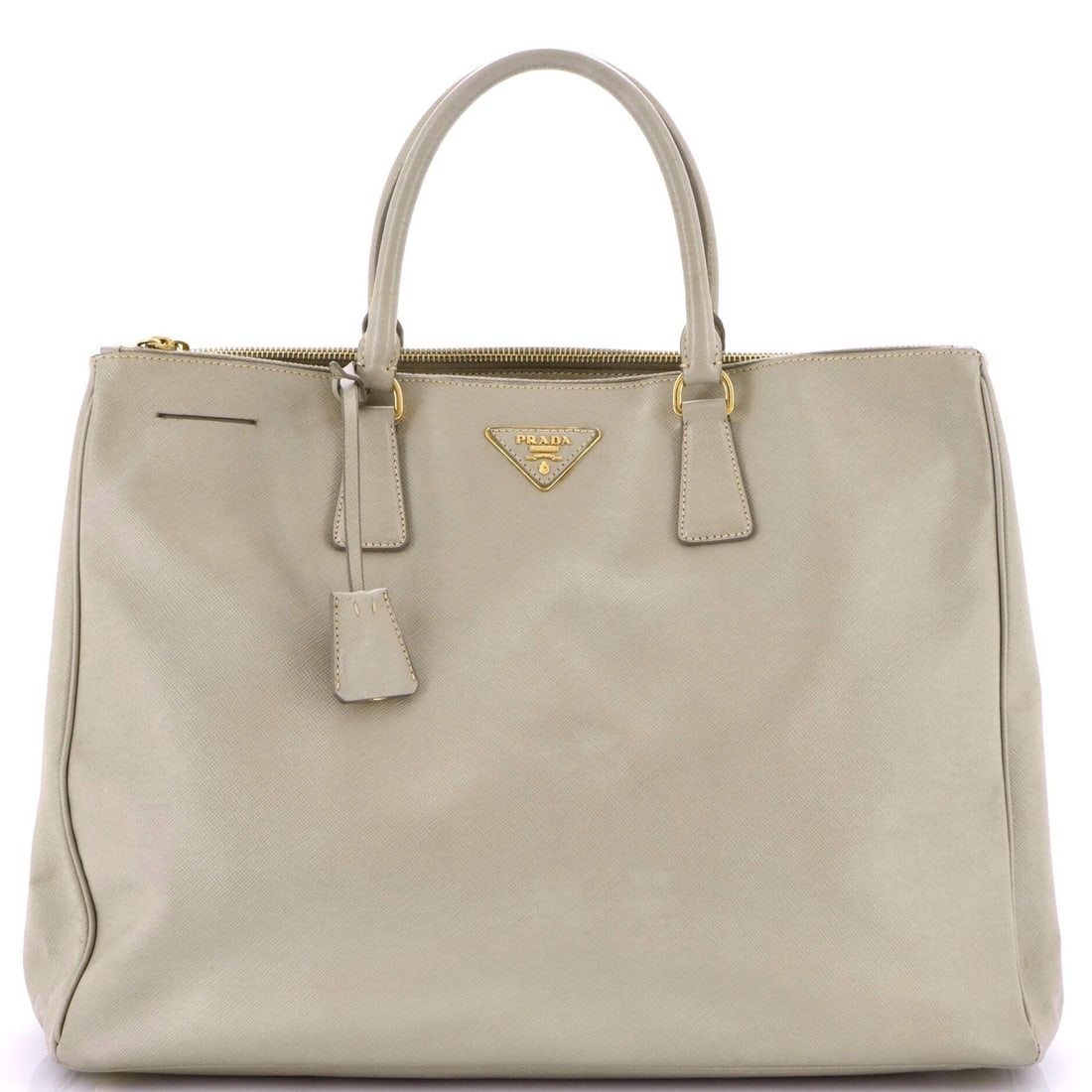 XL Prada Double Zip Lux Tote Saffiano Leather (1 of 5)