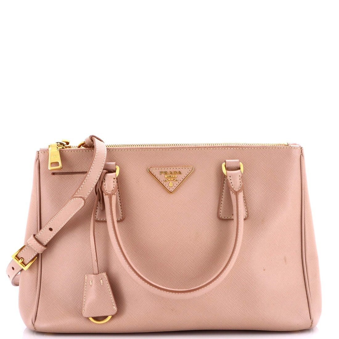 Small Prada Double Zip Lux Tote Saffiano Leather (1 of 7)