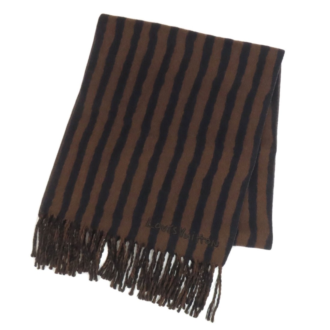 wool LOUIS VUITTON Stripe Scarf Cashmere (1 of 7)