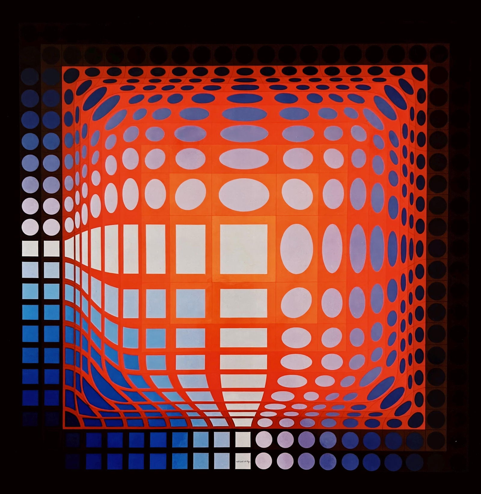 1972 - Victor Vasarely - Koska-Quemer - from Progressions I - Original Edition Heliogravure: 1972 - Victor Vasarely - Koska-Quemer - from Progressions I - Original Edition Heliogravure This listing features 1972 - Victor Vasarely - Koska-Quemer - from Progressions I - Original Edition