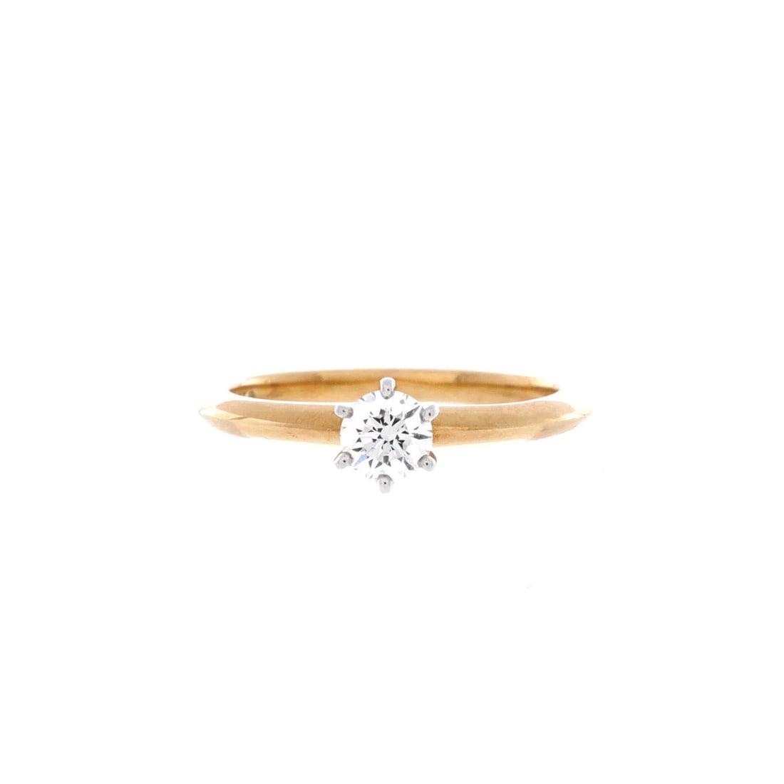 Diamond Tiffany & Co. Tiffany Setting Solitaire Ring 18K Yellow Gold and RBC (1 of 3)