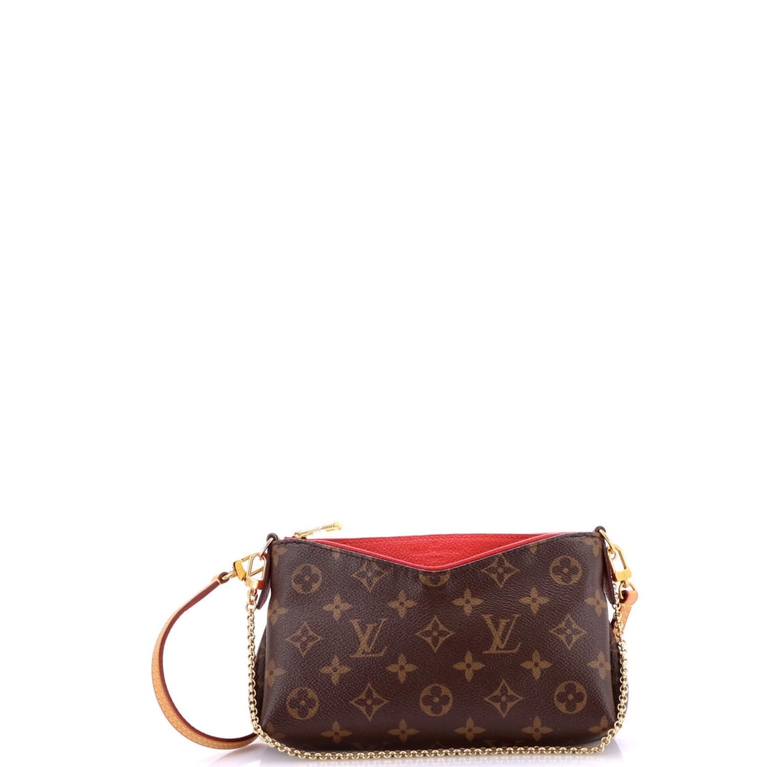Leather Louis Vuitton Pallas Clutch Monogram Canvas with: Leather Louis Vuitton Pallas Clutch Monogram Canvas with This listing features Leather Louis Vuitton Pallas Clutch Monogram Canvas with. Item specifics are provided below. Item Specifics: Brand: Louis