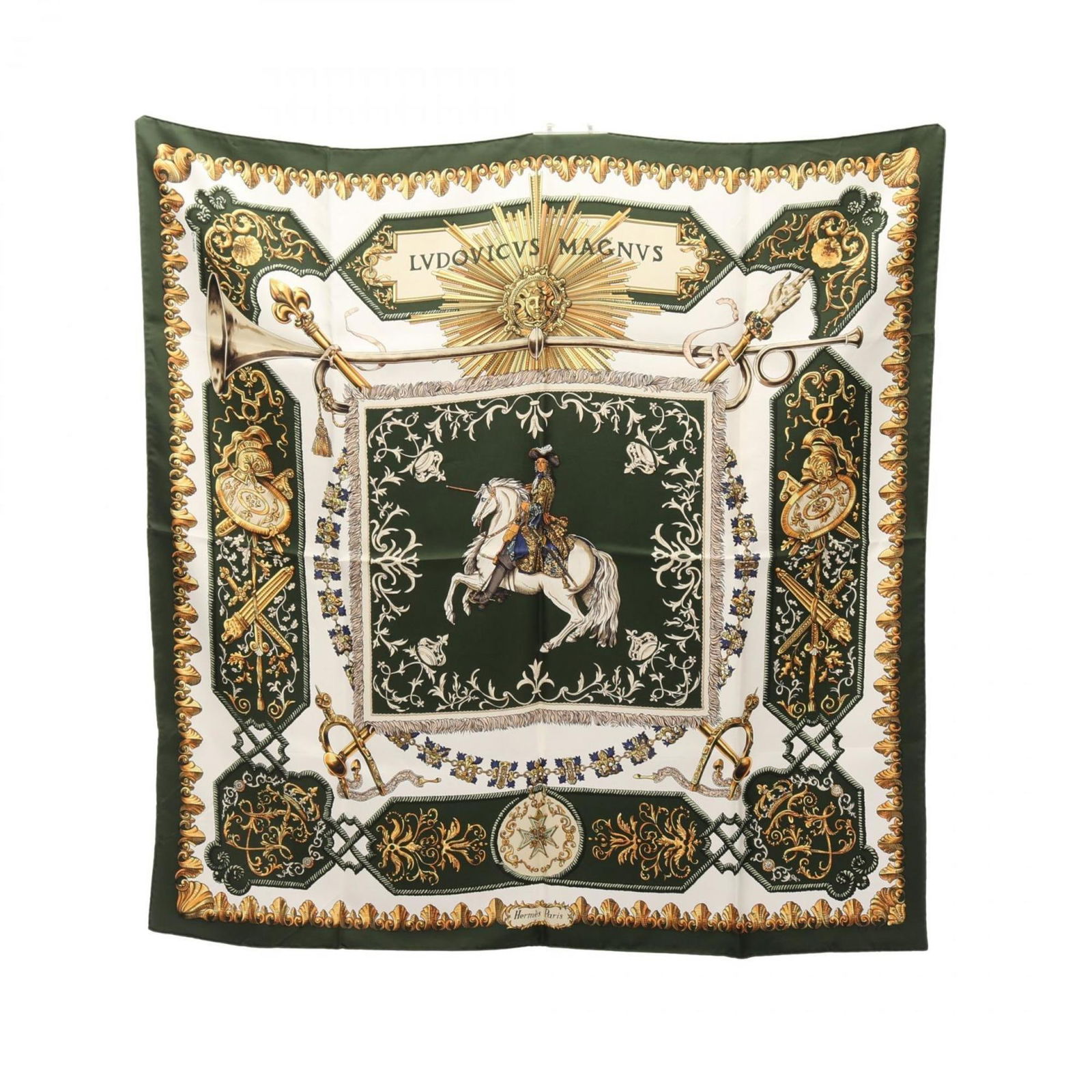 Silk Hermes Scarf: Silk Hermes Scarf This listing features Silk Hermes Scarf. Item specifics are provided below. Item Specifics: Brand: Hermes Type: Scarf Gender: Women Color: Green, Multi-Color, White Material: Silk