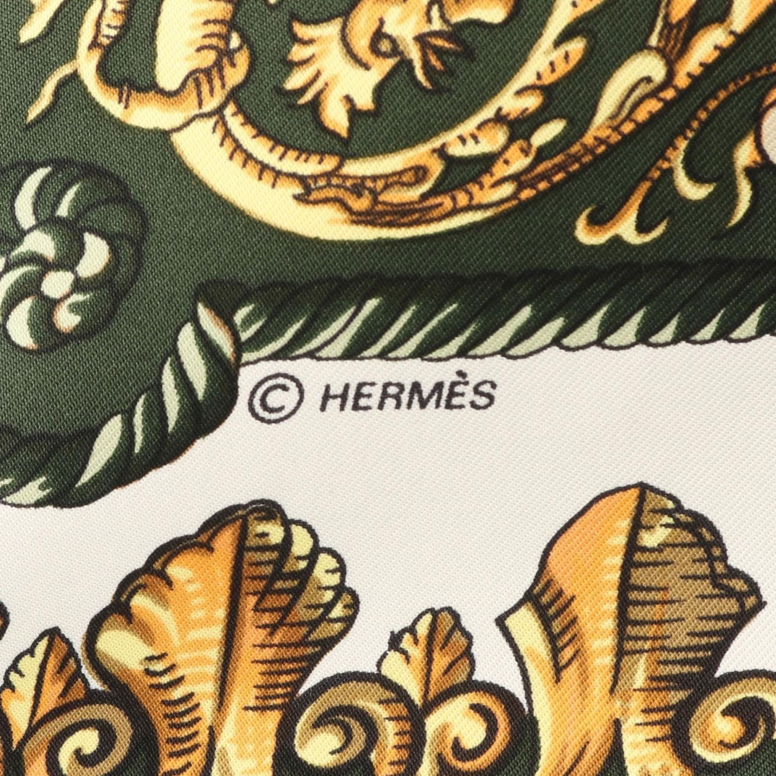 Silk Hermes Scarf - 2