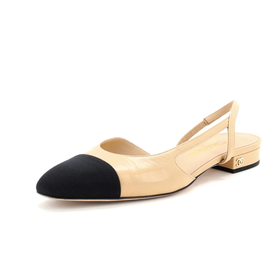 Leather Chanel Women's Cap Toe CC Slingback Flats: Leather Chanel Women's Cap Toe CC Slingback Flats This listing features Leather Chanel Women's Cap Toe CC Slingback Flats. Item specifics are provided below. Item Specifics: Brand: Chanel Us Shoe