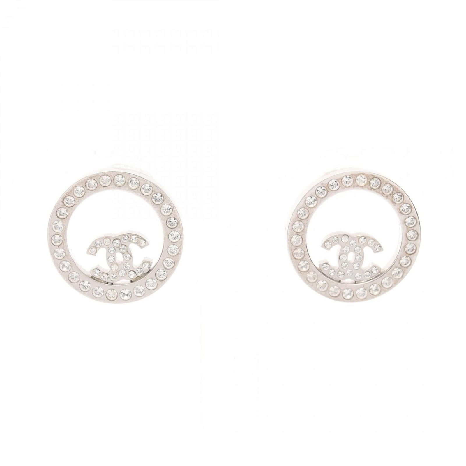 Stainless Steel - Chanel Stud Earrings Rhinestone: Stainless Steel - Chanel Stud Earrings Rhinestone This listing features Stainless Steel - Chanel Stud Earrings Rhinestone. Item specifics are provided below. Item Specifics: Brand: Chanel Type: Stud