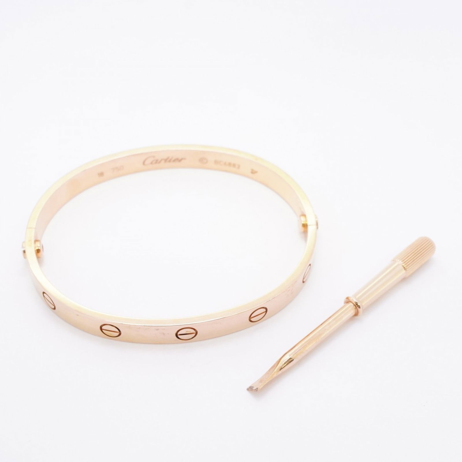 (18K) Cartier Bangle Pink Gold - 7